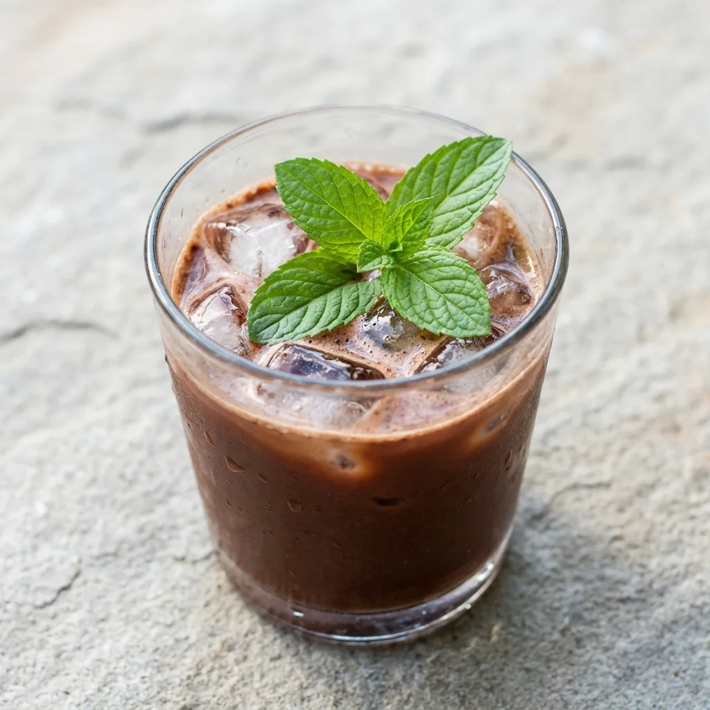 Peppermint Cocoa Agua Fresca