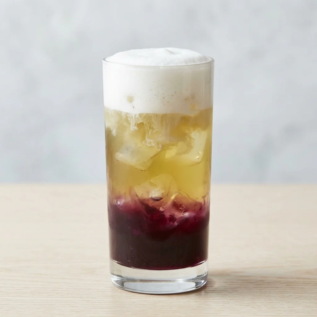 Iced Jasmine Blueberry Tea Latte