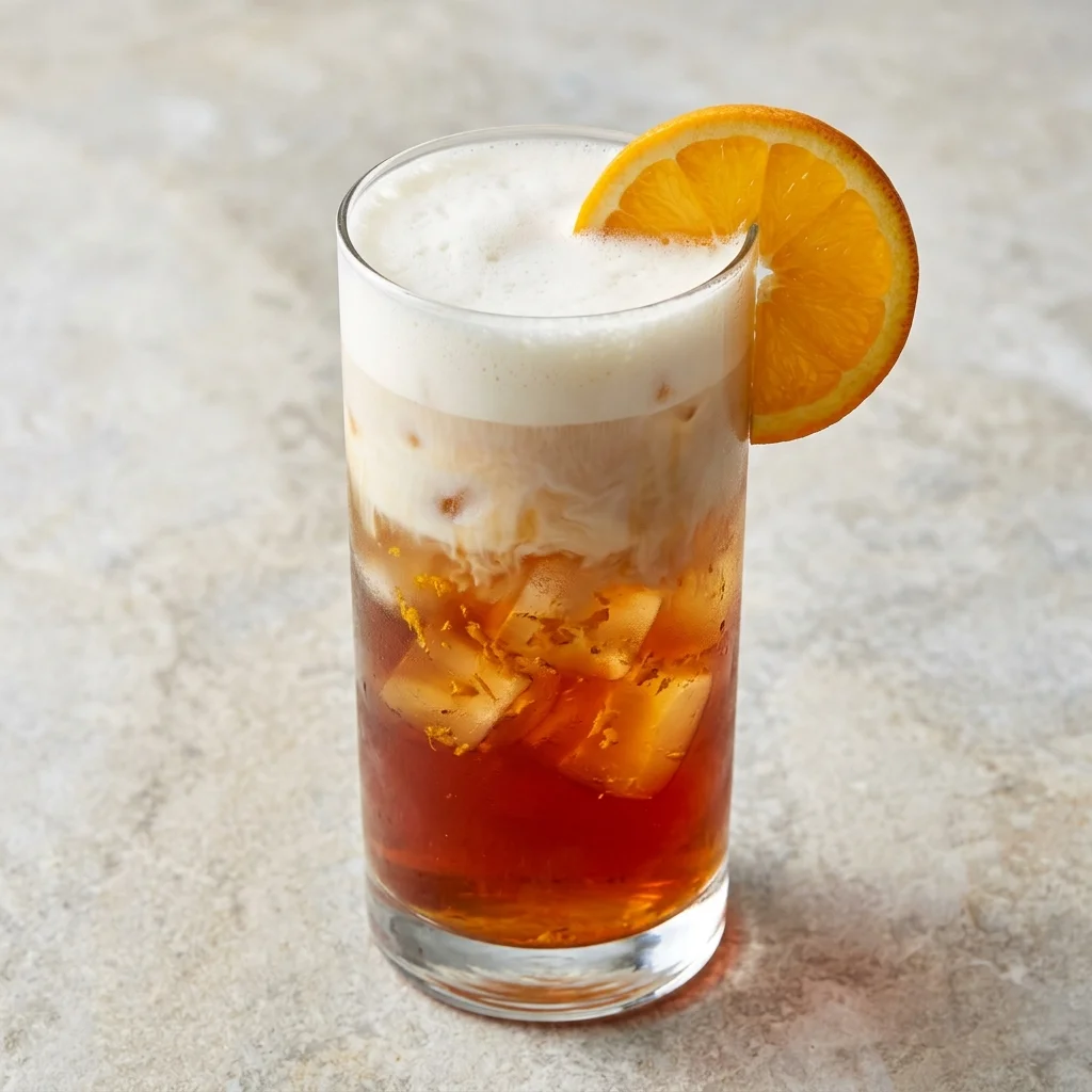 Iced Rooibos Orange Tea Latte