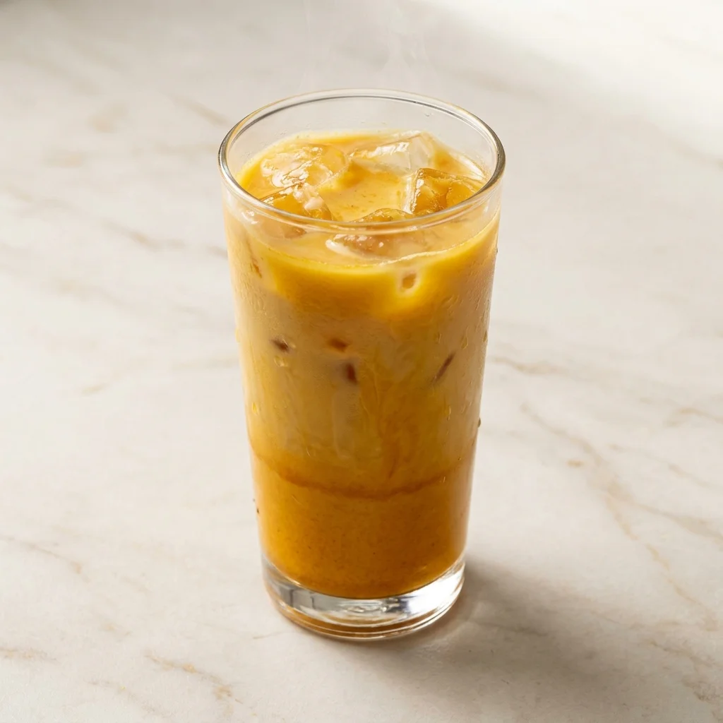 Iced Turmeric Ginger Tea Latte