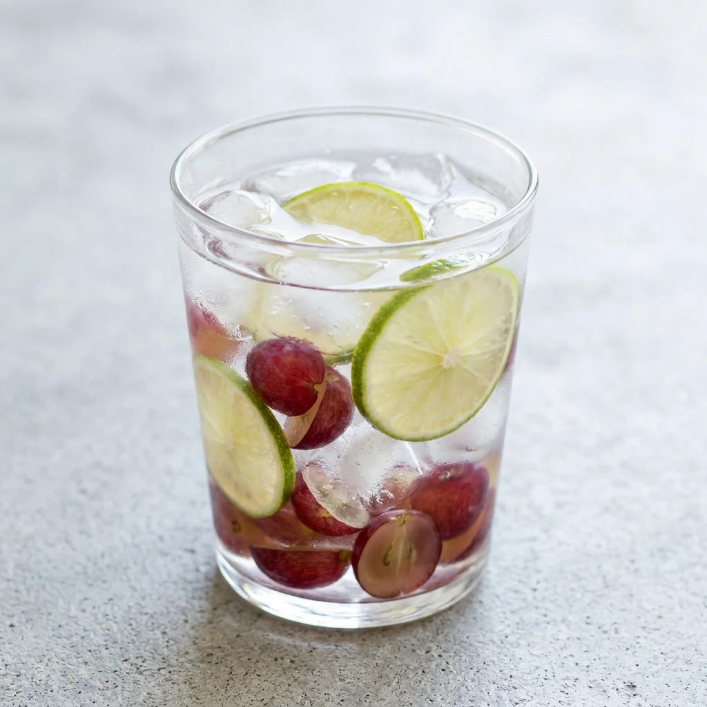 Grape & Lime Infused Water