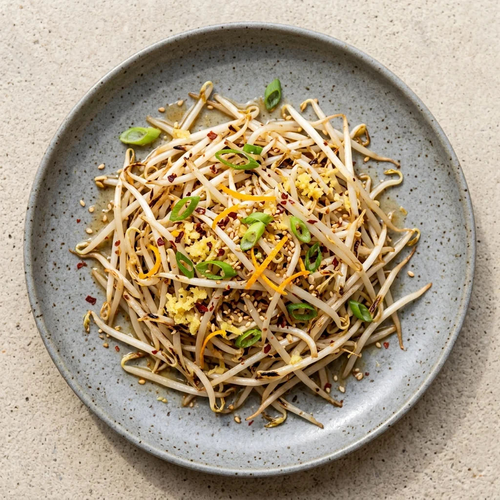 Crispy Orange-Ginger Bean Sprouts