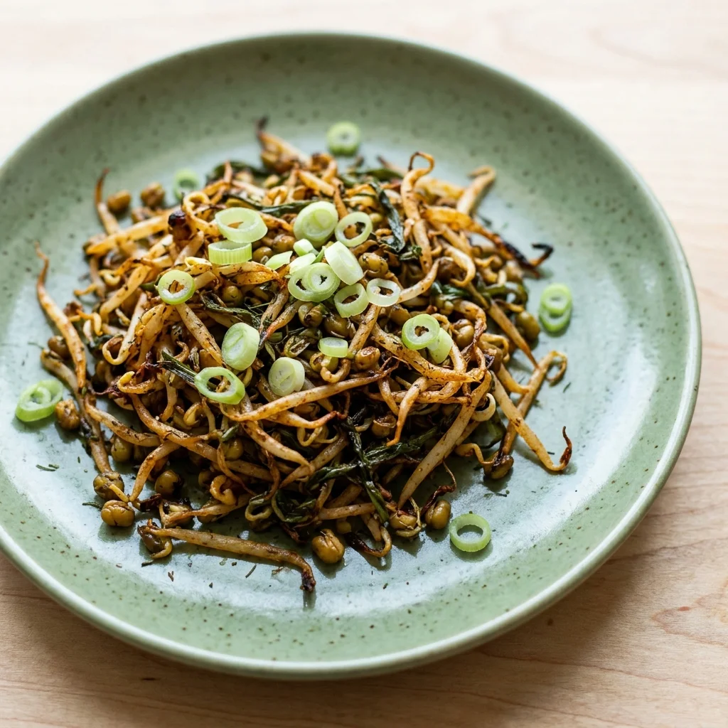 Crispy Ranch Bean Sprouts with Chives