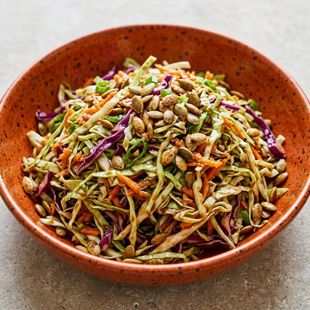 Crunchy Balsamic Maple Slaw