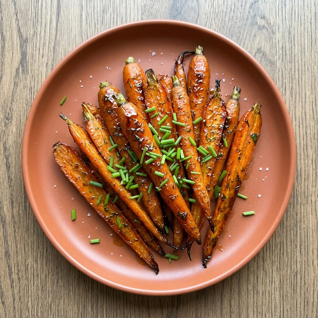 Glazed Ranch Chive Roasted Carrots