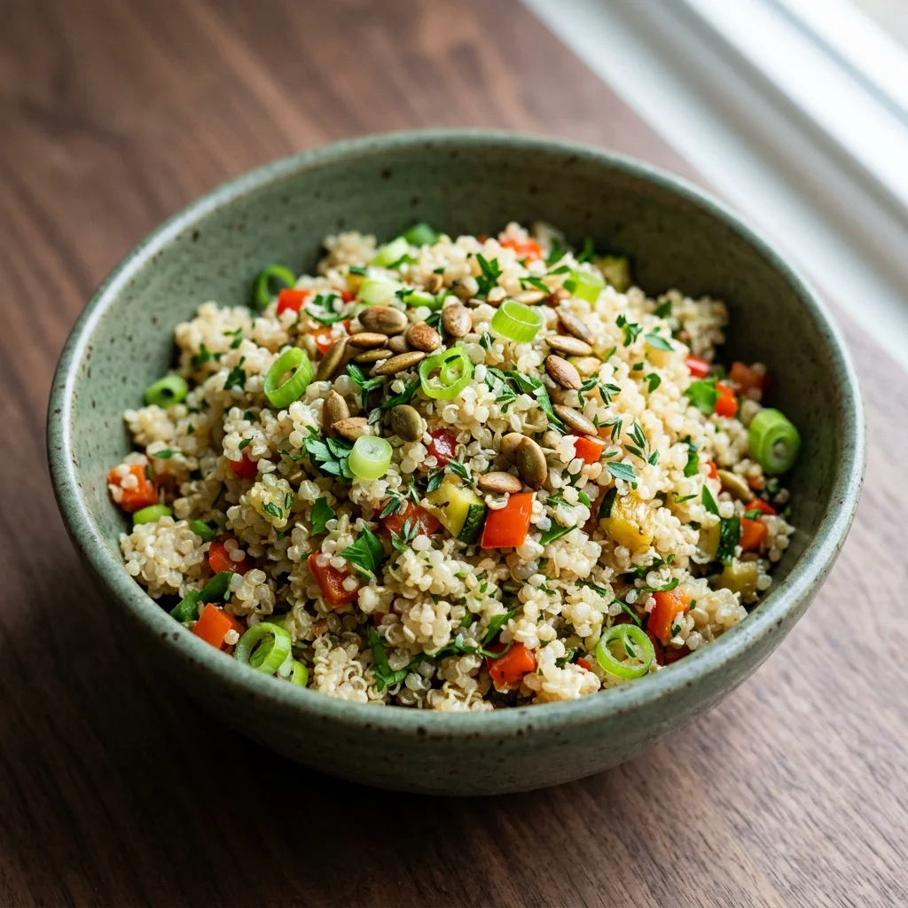 Herbed Maple-Dijon Quinoa Pilaf