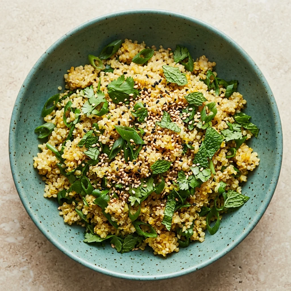 Herbed Miso-Ginger Quinoa Pilaf