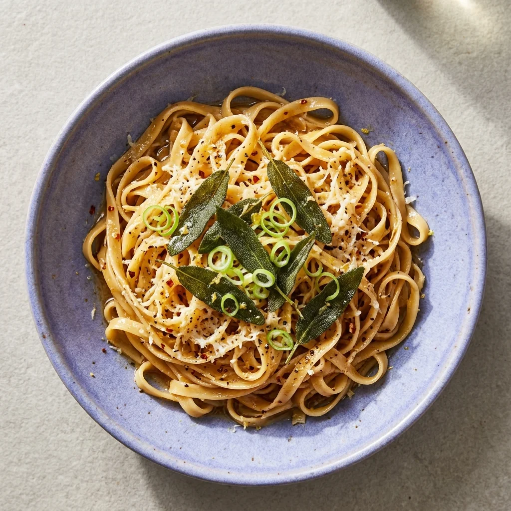 Saucy Sage-Butter Rice Noodles