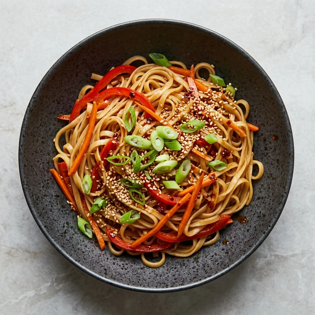 Sesame-Ginger Rice Noodles