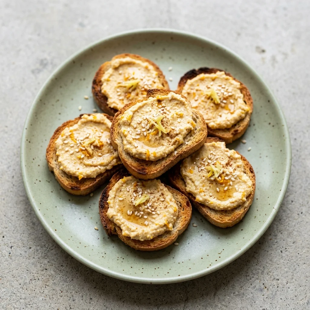 Orange Ginger Snack Toasts