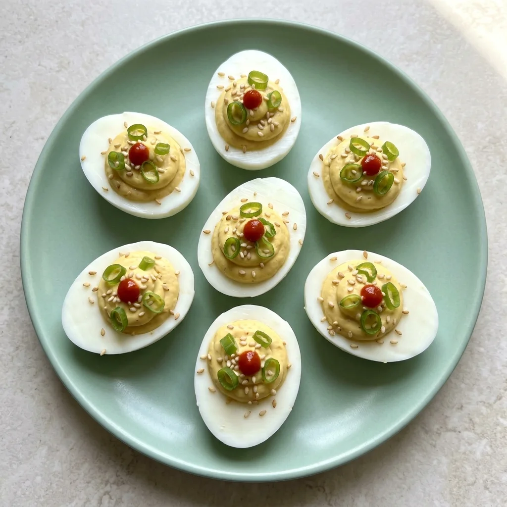 Savory Sesame Deviled Eggs