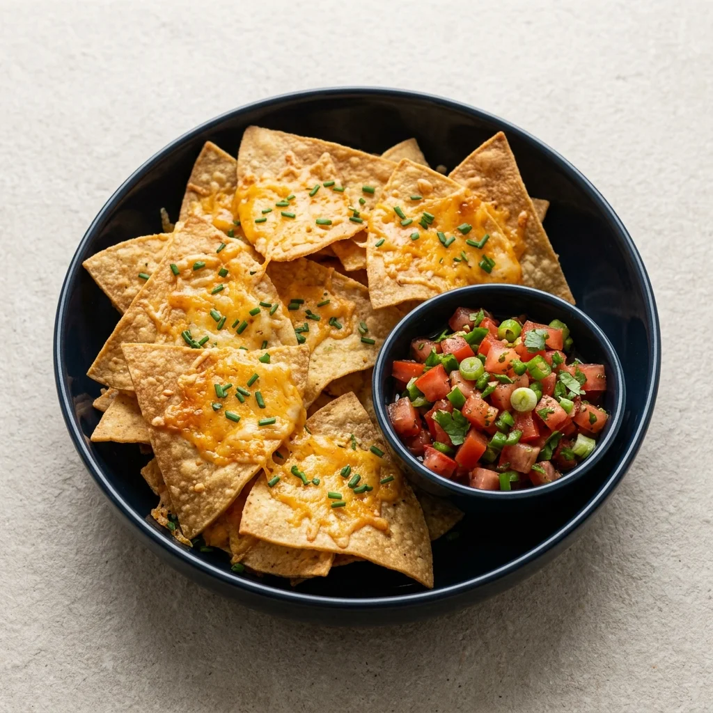 Cheddar Chive Tortilla Chips & Fresh Tomato Salsa