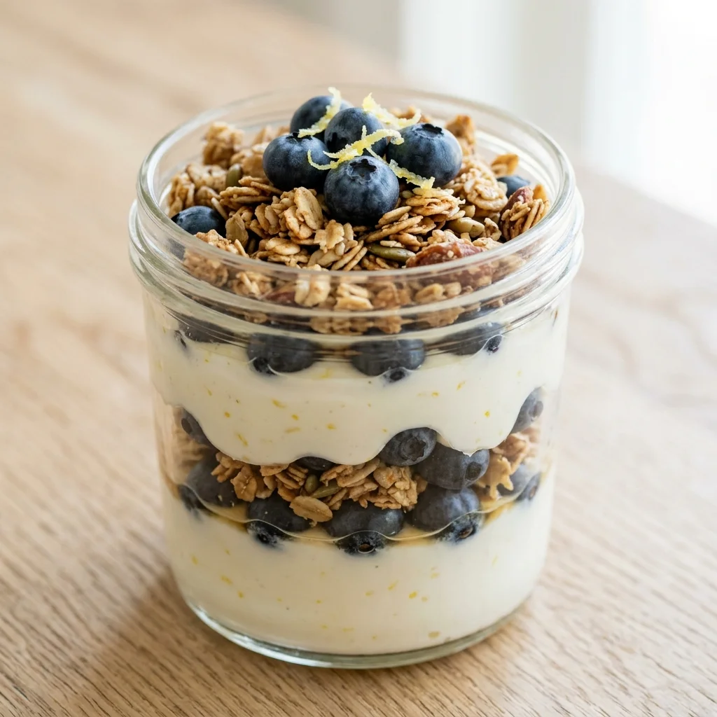 Easy Blueberry Lemon Yogurt Parfait
