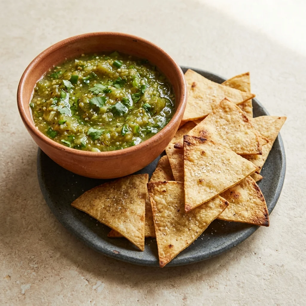 Salsa Verde Tortilla Chips & Salsa