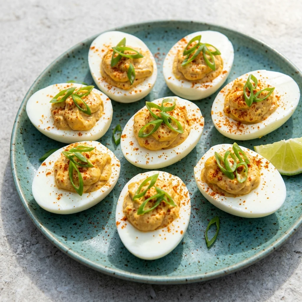 Taco Lime Deviled Eggs
