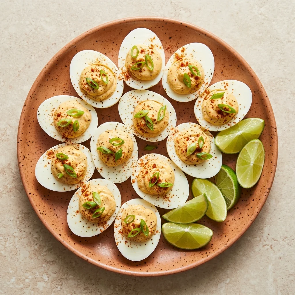 Chili Lime Deviled Eggs
