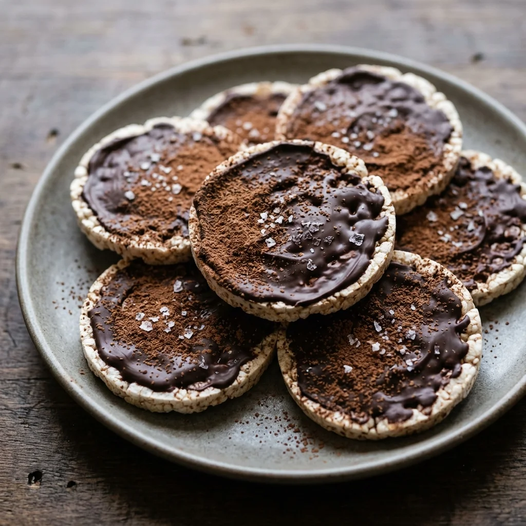 Peppermint Cocoa Rice Cake Snacks