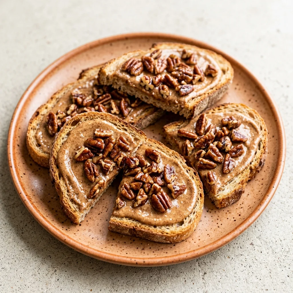 Cinnamon Pecan Snack Toasts