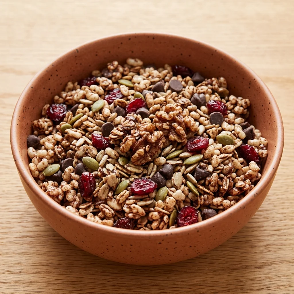 No-Bake Peppermint Cocoa Trail Mix