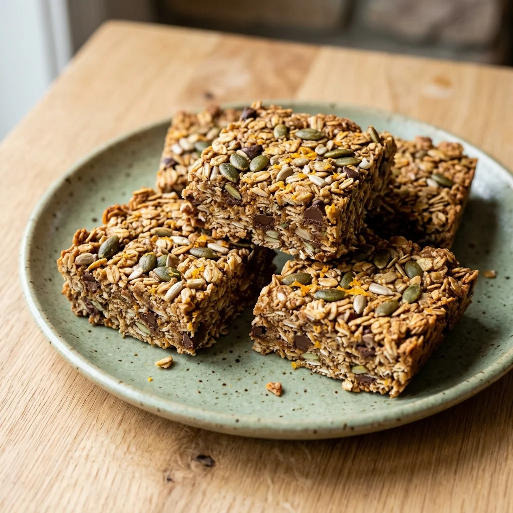 Orange Ginger Granola Bars