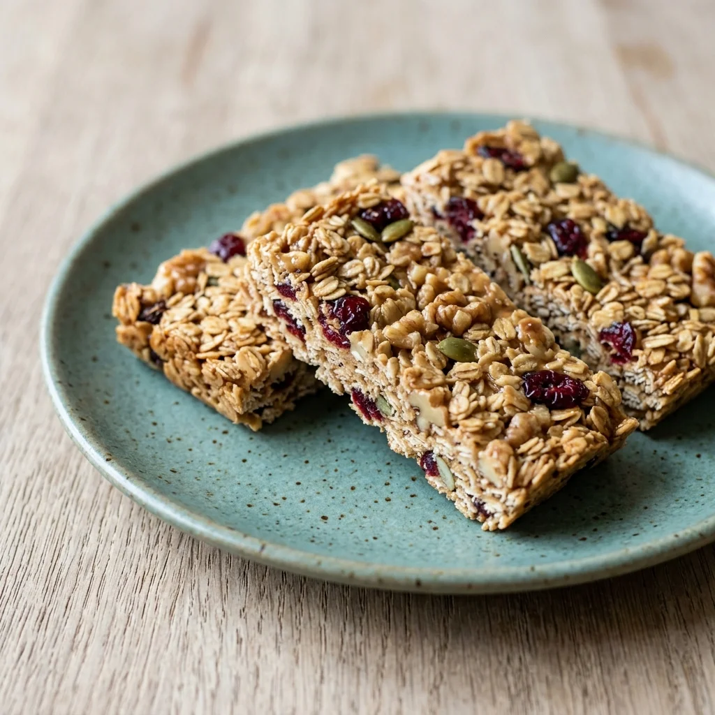 Cranberry Walnut Granola Bars