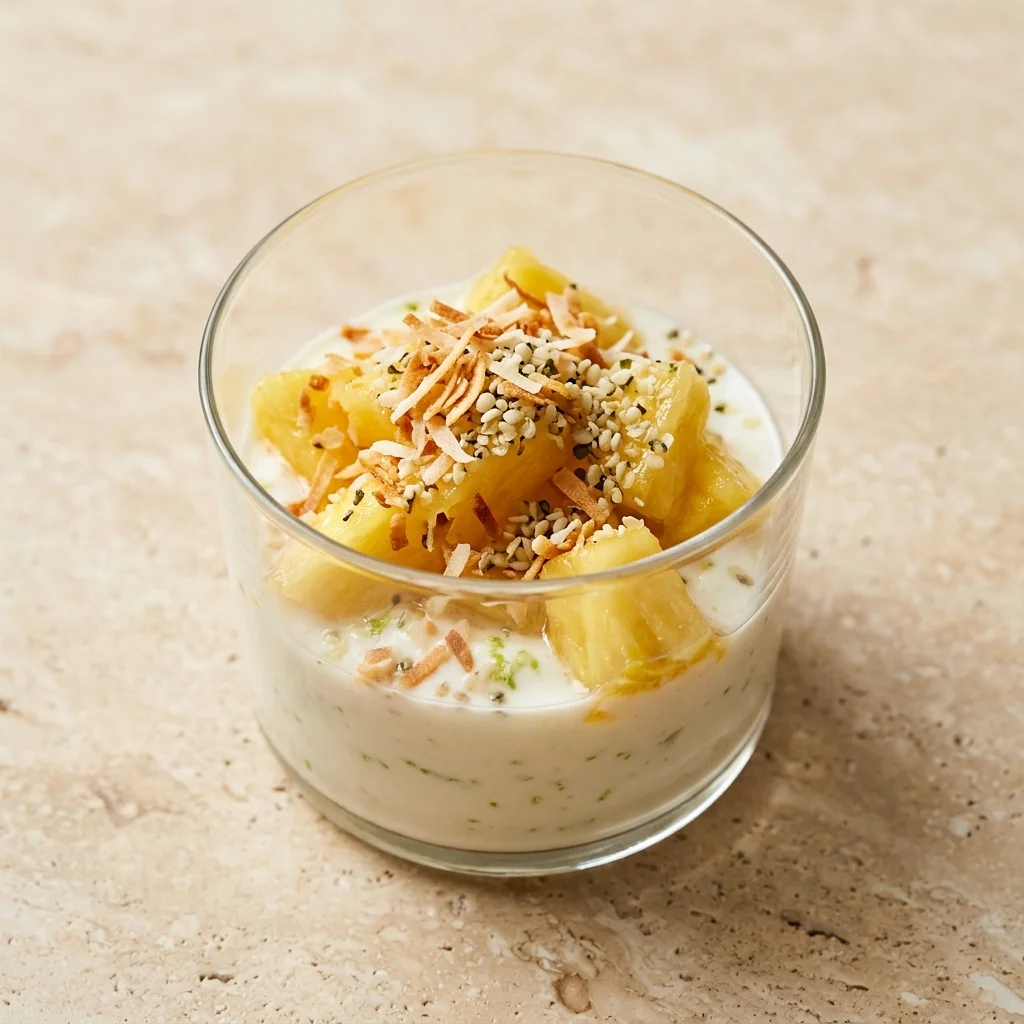 Pineapple Lime Yogurt Cups