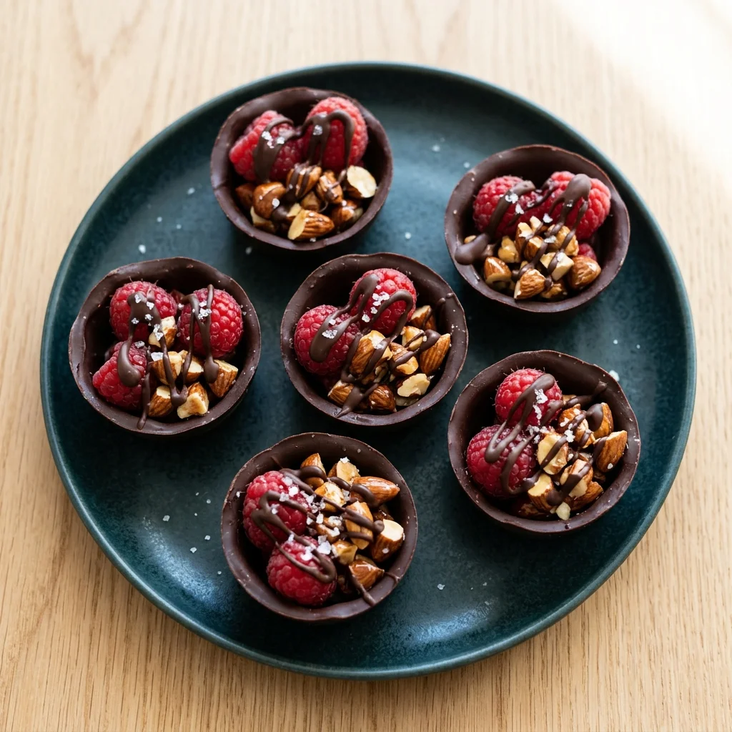Raspberry Chocolate Fruit & Nut Cups