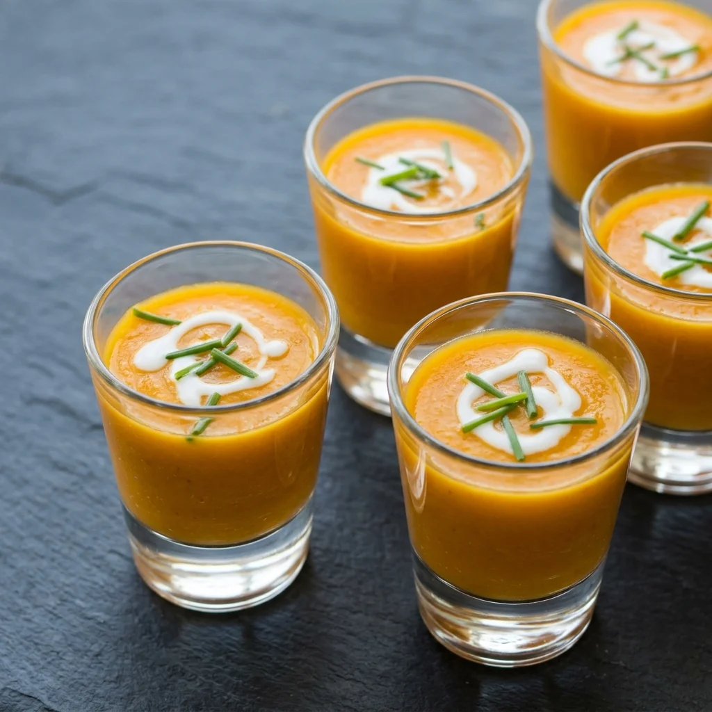 Carrot-Ginger Soup Shooters