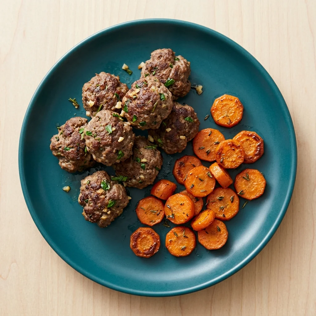 Rosemary-Garlic Beef Kofta Bites with Carrot