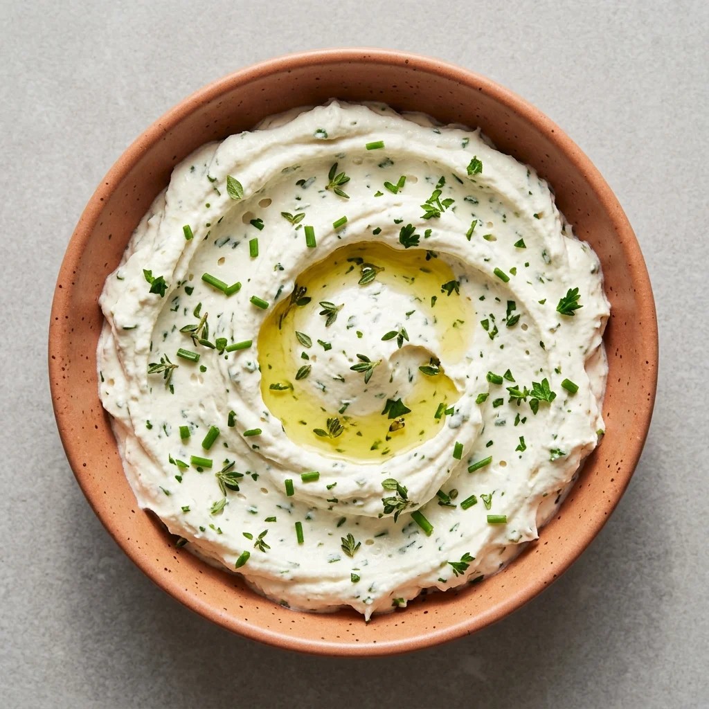 Whipped Goat Cheese Spread with Fresh Herbs