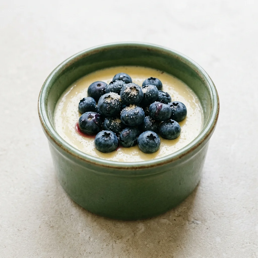 Vanilla Blueberry Custard Cups