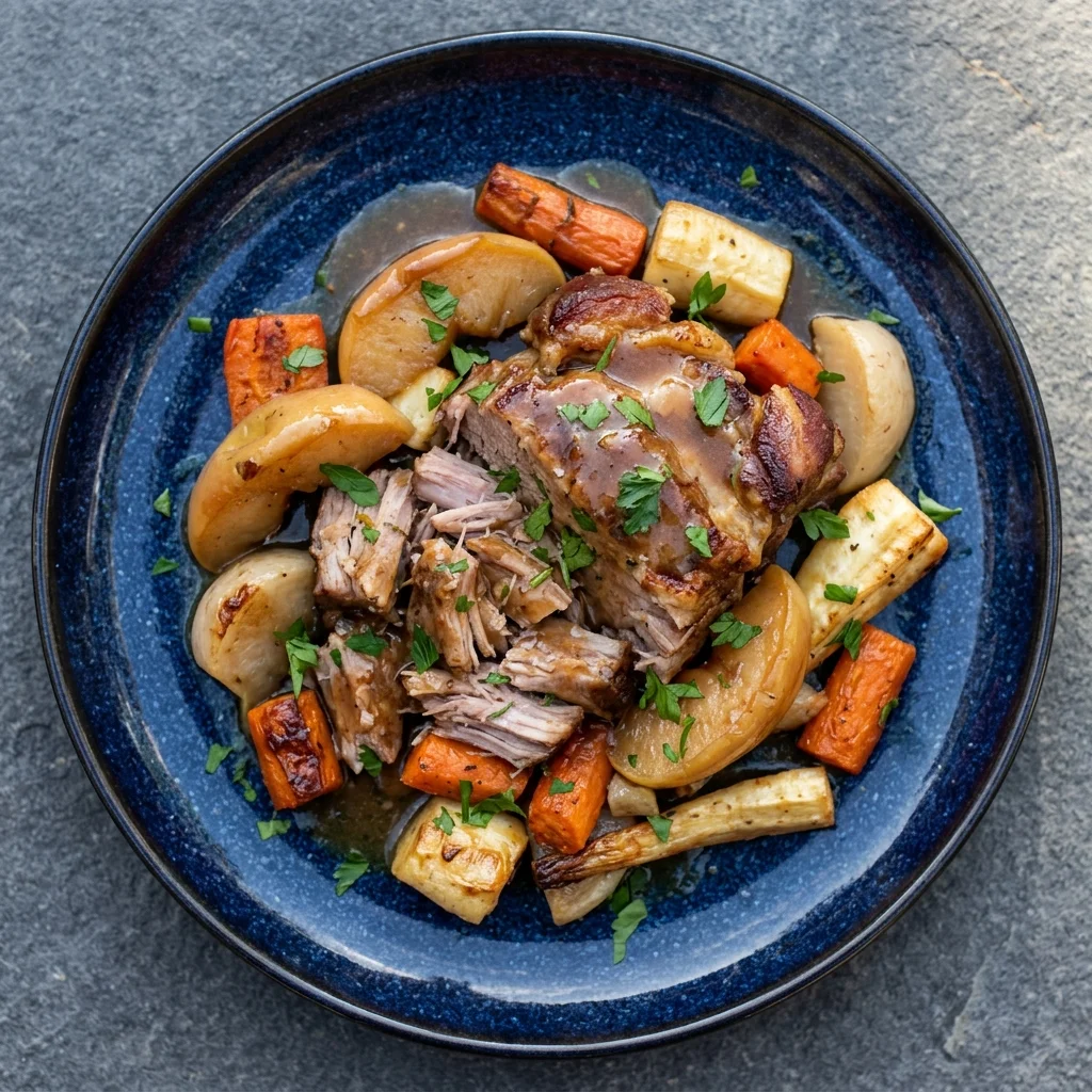 Apple Cider Roasted Pork Shoulder