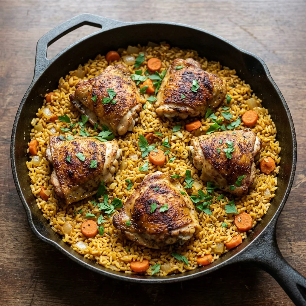 Spanish-Style Saffron Chicken and Rice