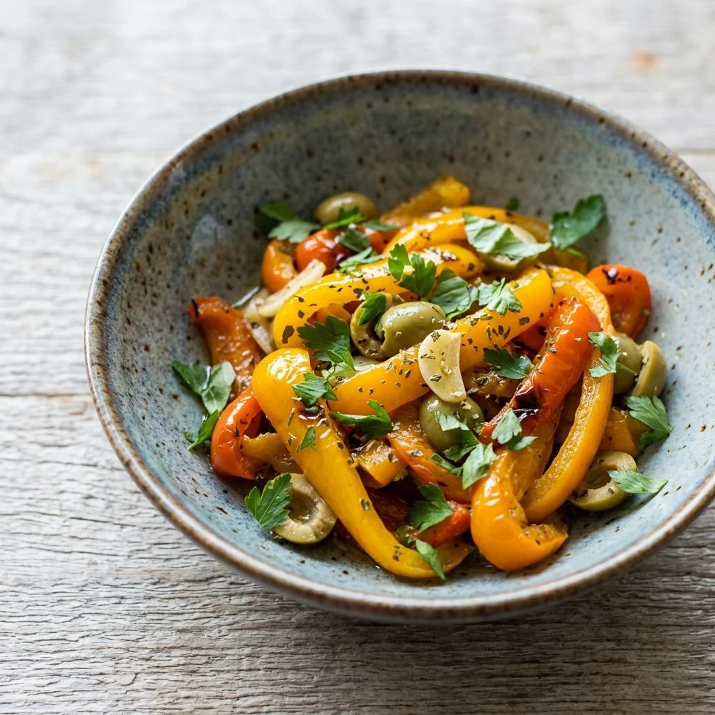 Mediterranean Roasted Bell Pepper & Olive Side