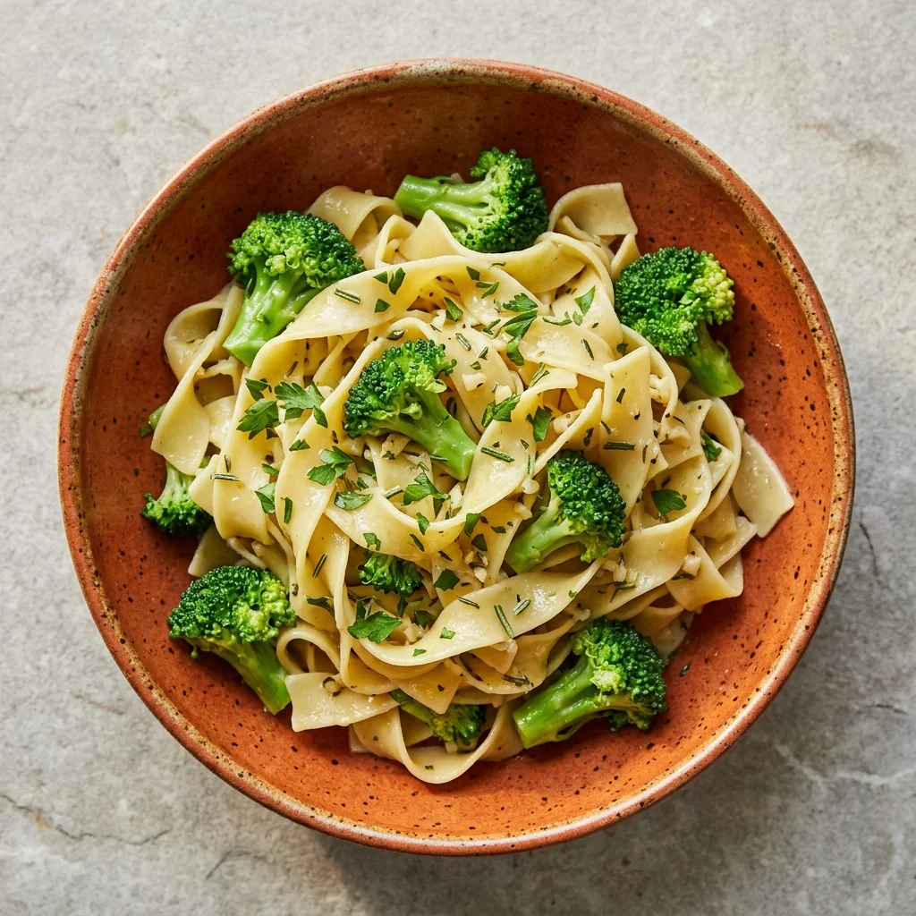 Rosemary-Garlic Butter Noodles with Broccoli