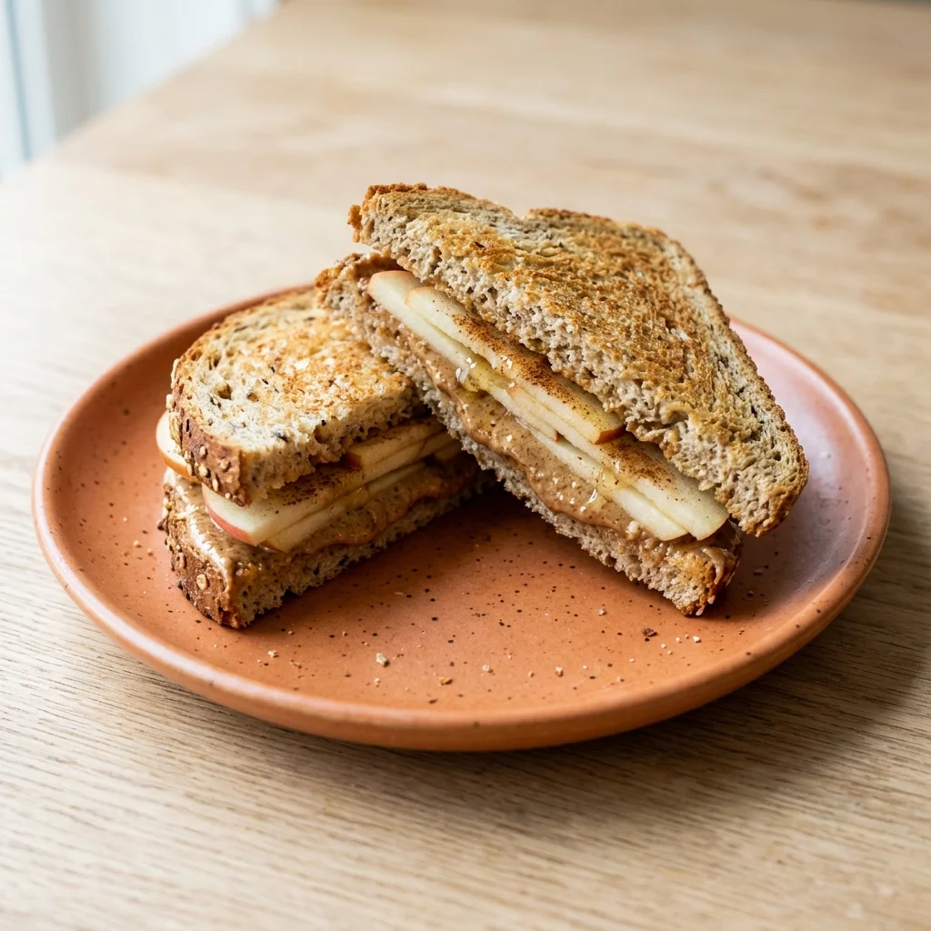 Almond Butter Apple Sandwich
