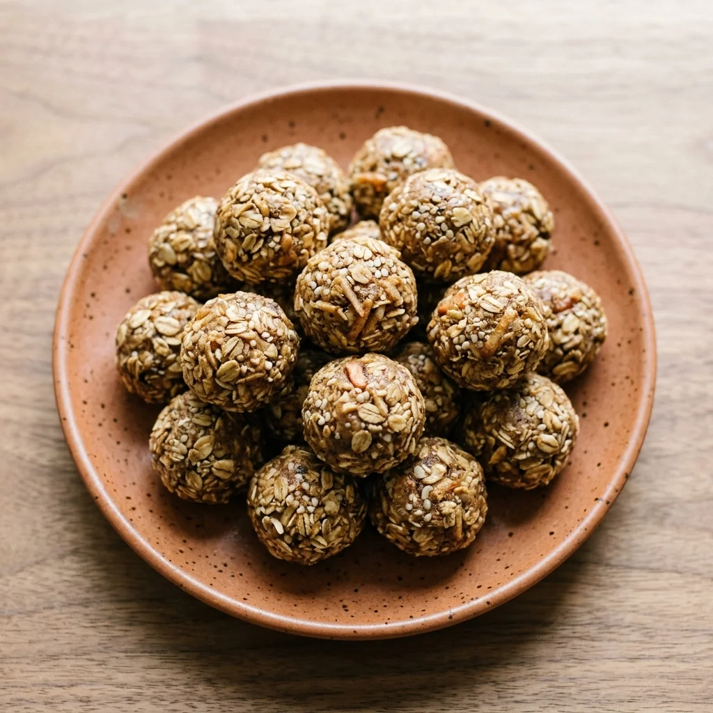 Vanilla Apple Oat Energy Bites