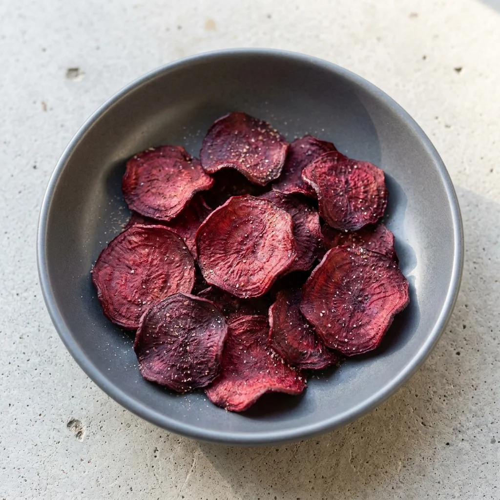 Vanilla Beet Oven Chips