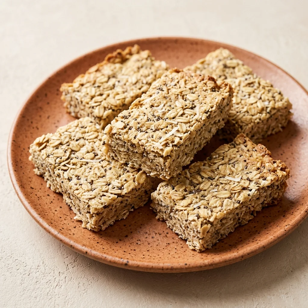 Vanilla Chia Oat Snack Bars