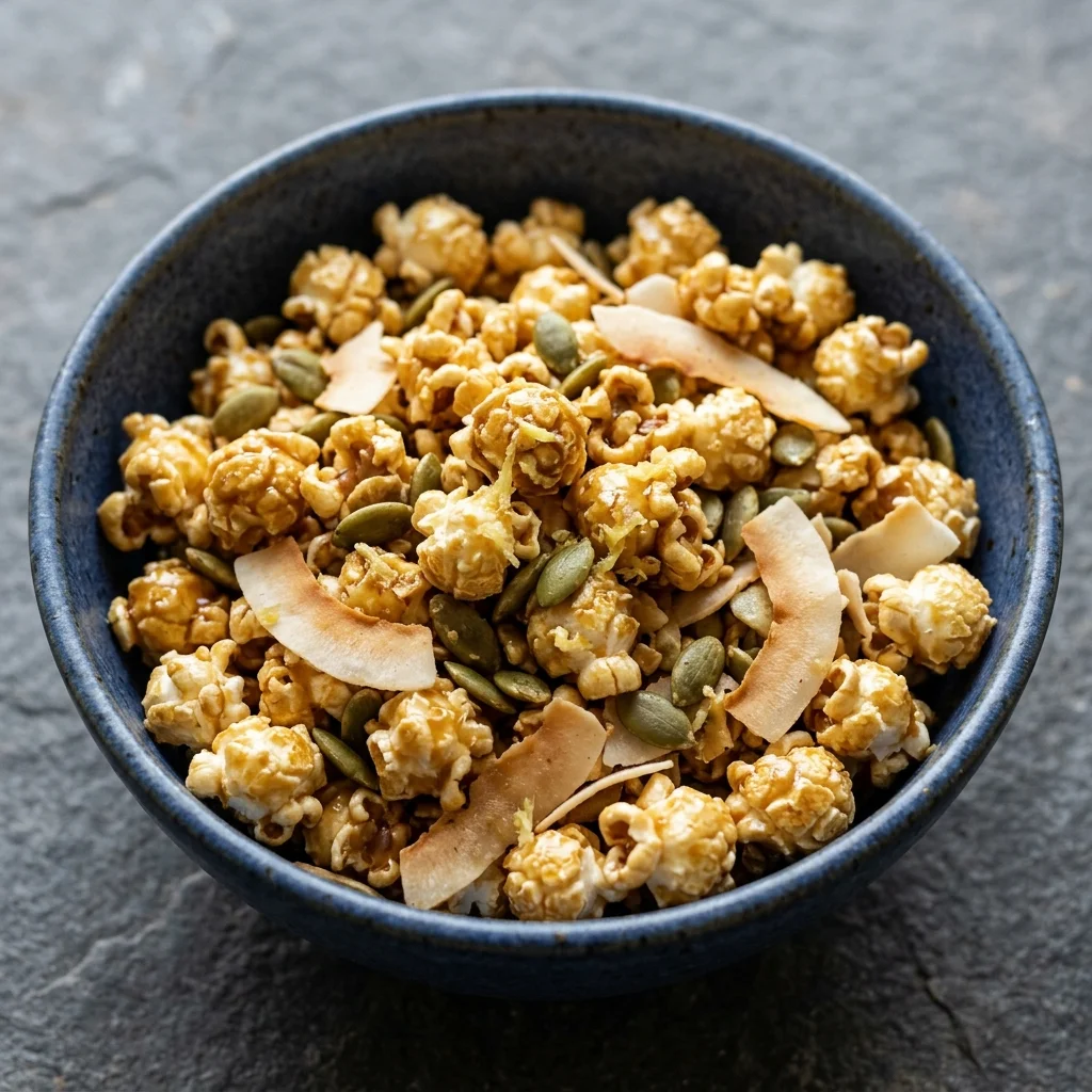 Vanilla Ginger Popcorn Snack Mix