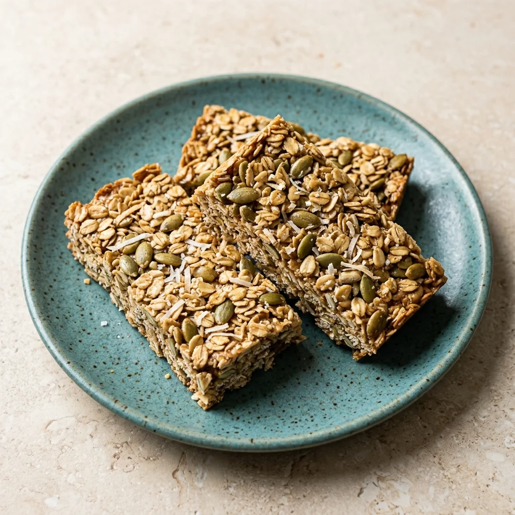 Vanilla Pumpkin Seed Oat Snack Bars