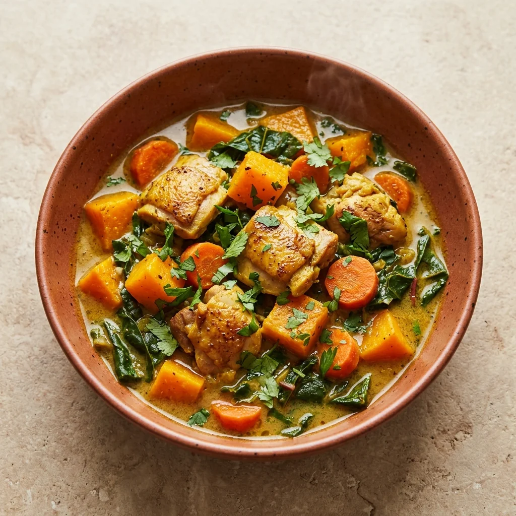 One-Pot Chicken, Squash & Coconut Stew