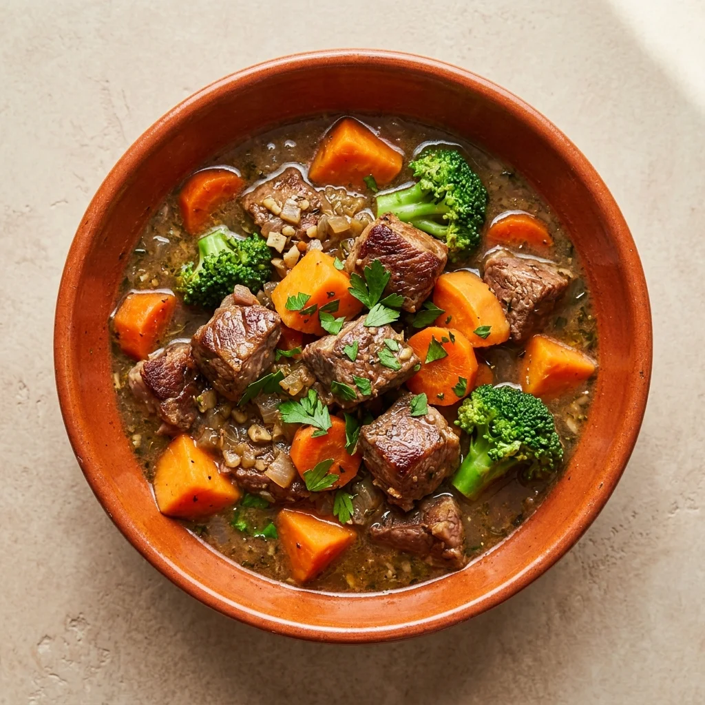 Rosemary-Garlic Lamb and Sweet Potato Stew
