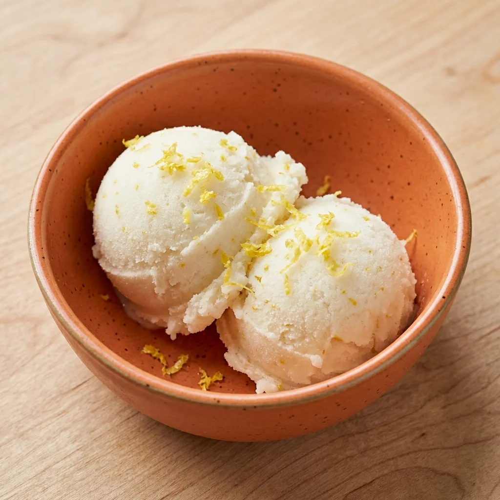 Lemon Coconut Sorbet