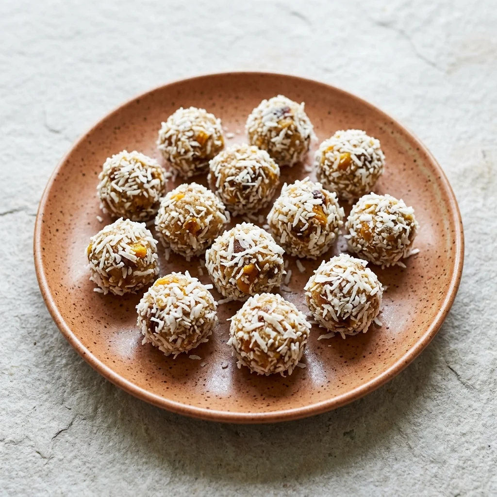 Mango Coconut Date Truffles