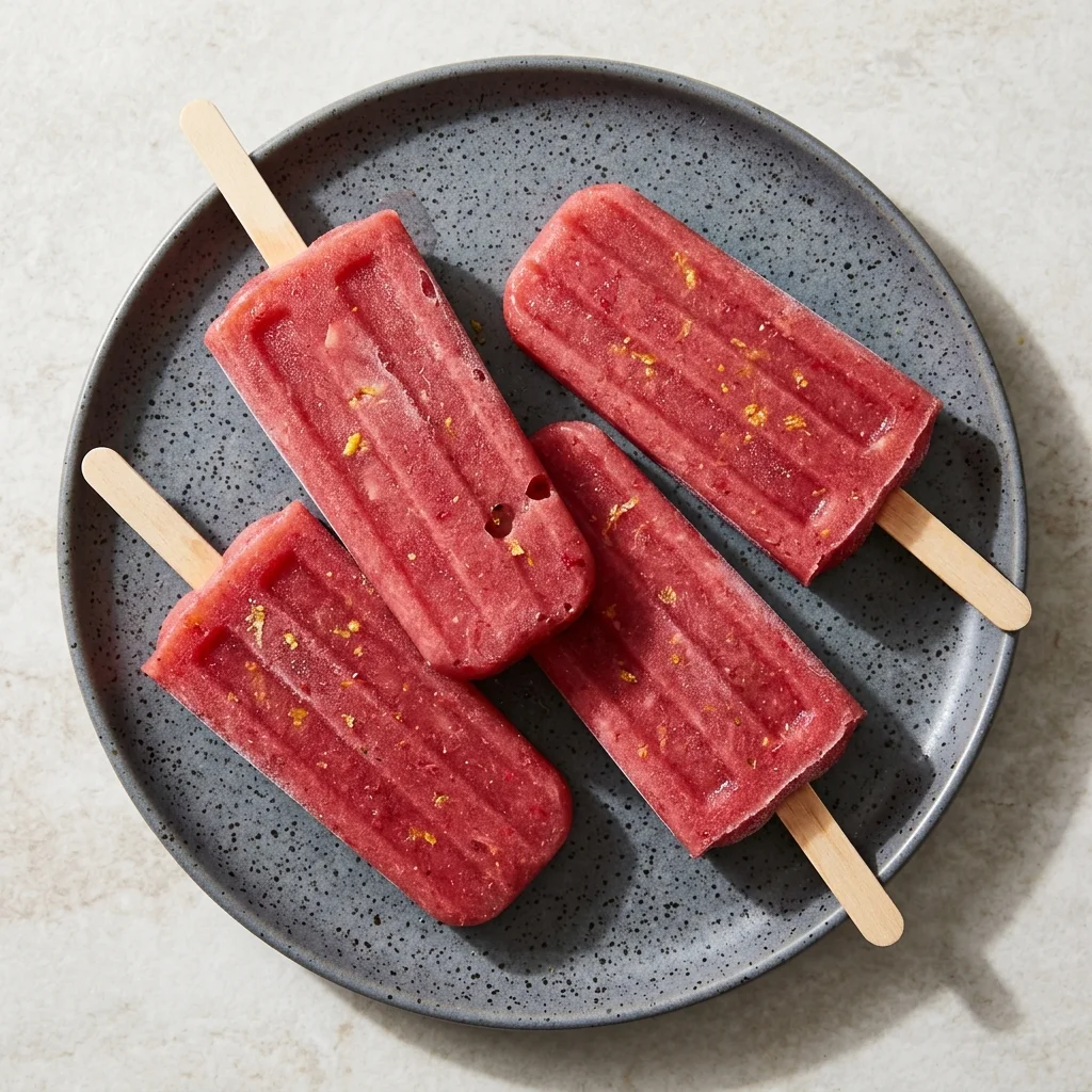 Strawberry Lemonade Popsicles