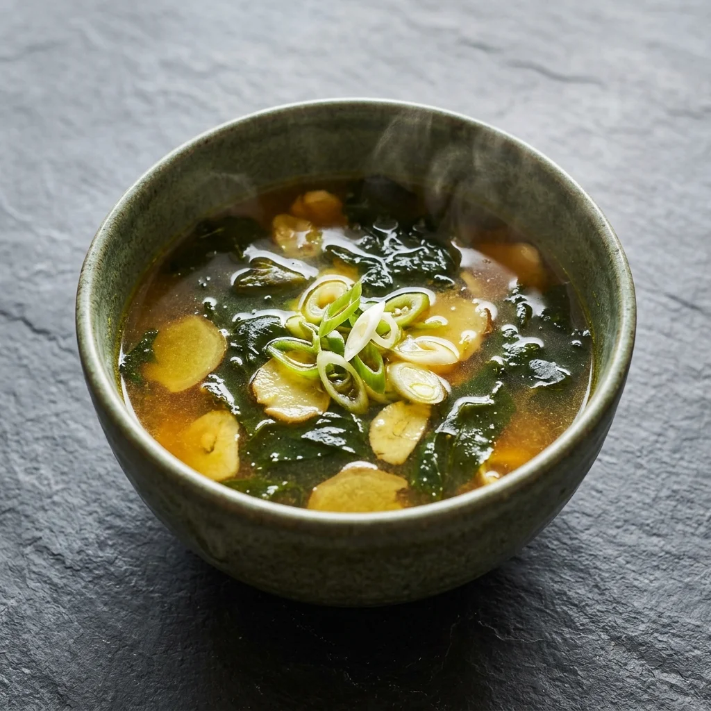 Ginger-Garlic Seaweed Mineral Broth