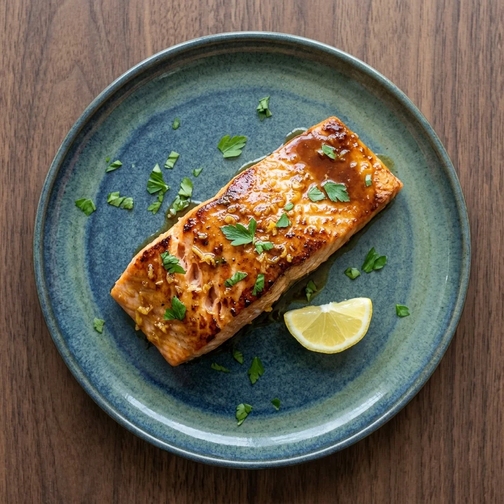 Apple Cider Glazed Salmon