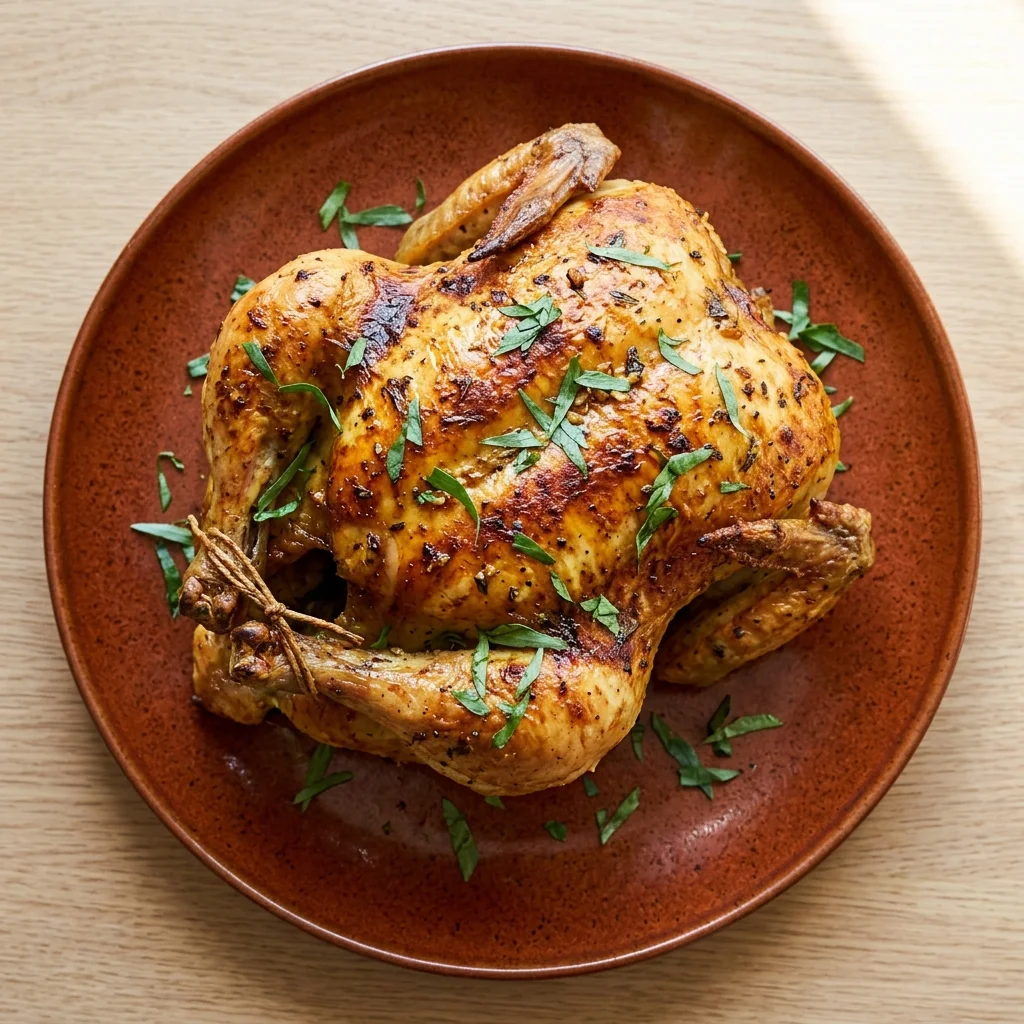 Garlic Tarragon Roasted Chicken