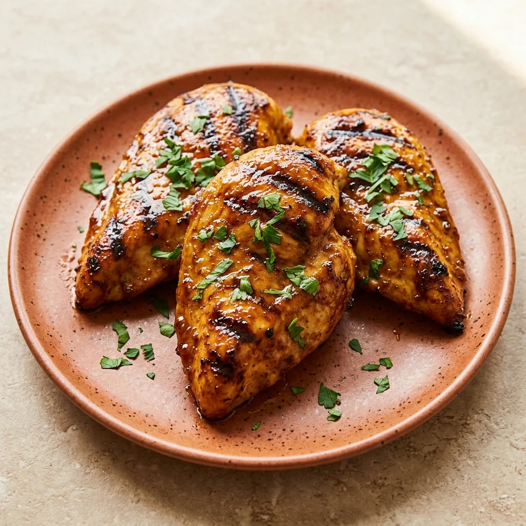 Honey & Apple Cider Glazed Grilled Chicken Breast